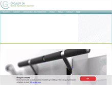 Tablet Screenshot of grouleff-aps.dk
